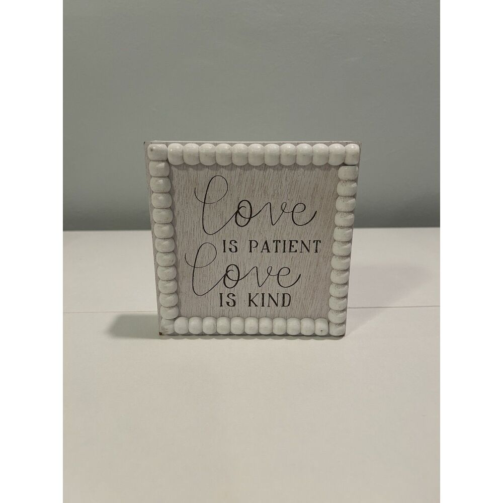 Quote Wall Art Love is Patient Love is Kind